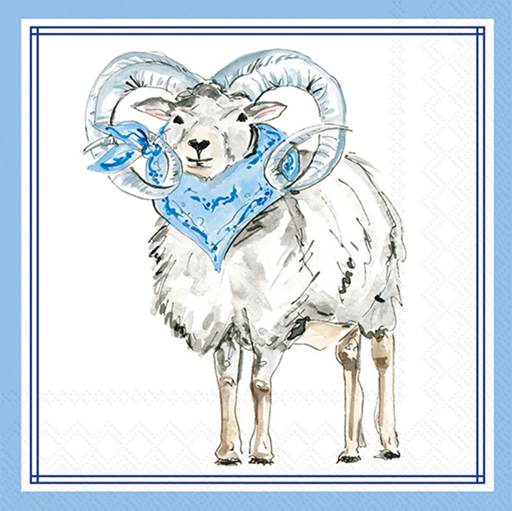 Servilleta de cóctel Blue Ram Hometown Pride
