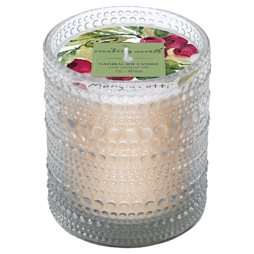 Cranberry Wreath Soy Candle - 7 oz