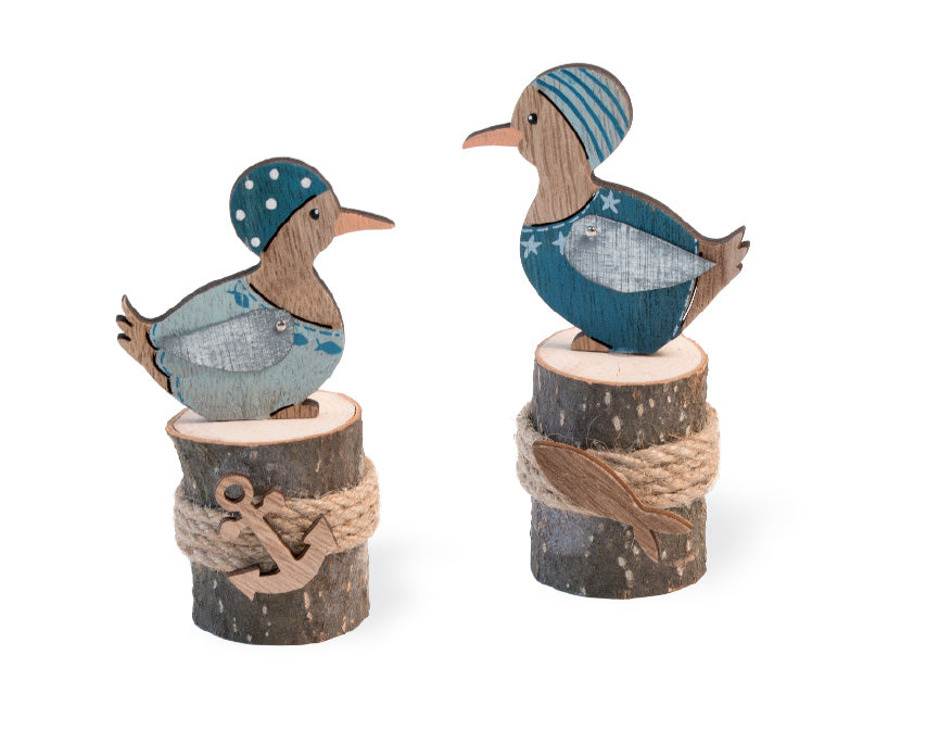 Pareja de muelles Gaviota Piratas Ancla y pez