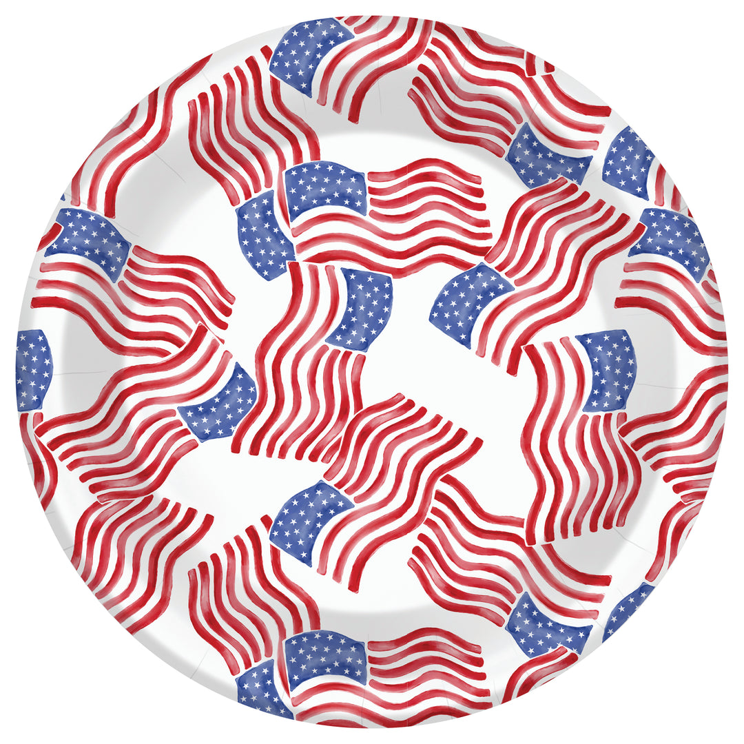 Stars &amp; Stripes Allover Desert Plate
